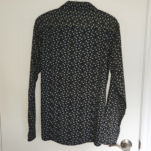 Steel & Jelly navy floral button-down shirt, size large - Picture 7 of 7